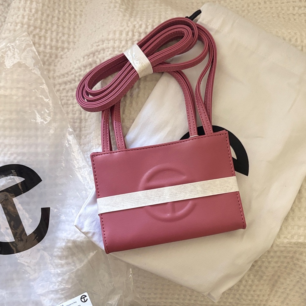 Telfar Corned Beef Mini Bag with White Accent
